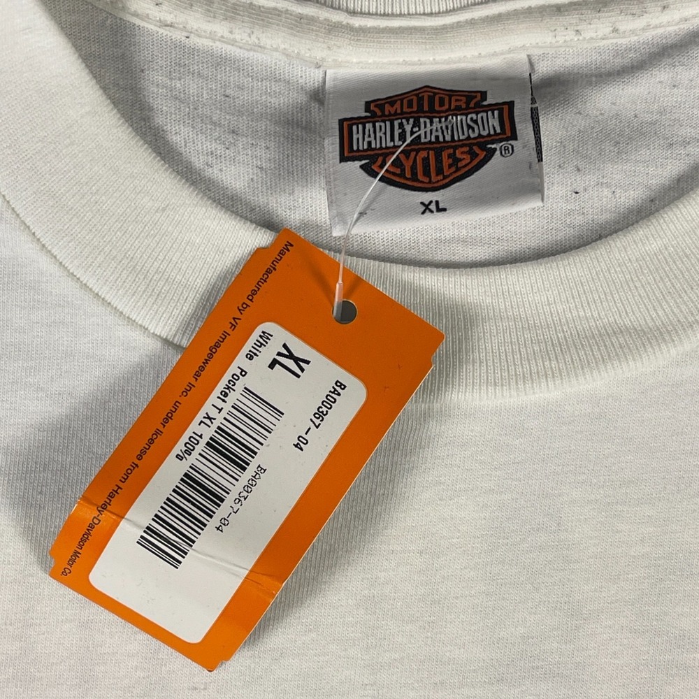 VTG Harley Davidson Mens Shirt XL White Roadhouse Stage 2005 Summerfest USA NWT - Picture 6 of 12
